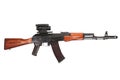 Kalashnikov AK assault rifle with optical sight Royalty Free Stock Photo