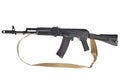 kalashnikov AK assault rifle on white Royalty Free Stock Photo