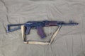 Kalashnikov AK 74 on canvas