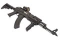 Kalashnikov AK47 with modern accessories Royalty Free Stock Photo