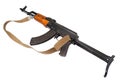 Kalashnikov AK47 with silencer Royalty Free Stock Photo