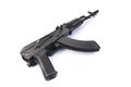 kalashnikov assault rifle ak isolated on a white background Royalty Free Stock Photo