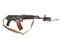 Kalashnikov with bayonet Royalty Free Stock Photo
