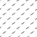 Kalashnikov machine pattern, simple style Royalty Free Stock Photo
