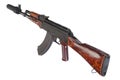 Kalashnikov with silencer isolated Royalty Free Stock Photo