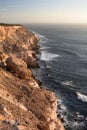 Coastal cliffs at sunset. Kalbarri National Park. Western Australia. Australia Royalty Free Stock Photo