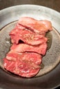 Kalbi wagyu meat BBQ Royalty Free Stock Photo