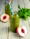 Kale and apricot smoothie with mint