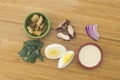 Kale Caesar Salad with Chicken ingredients