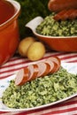 Kale with smoked sausage or 'Boerenkool met worst'