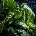 kale, spinach and arugula - generative Ai illustration