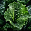 kale, spinach and arugula - generative Ai illustration