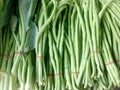 Kale and Yardlong beans in market.