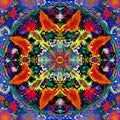 A kaleidoscope of bright colors and patterns that seem to move and change with every glance1, Generative AI