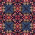 Kaleidoscope of color with beautiful ornamental - seamless background