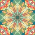 Kaleidoscope colorful seamless tile pattern background