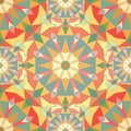 Kaleidoscope colorful seamless tile pattern background Royalty Free Stock Photo