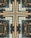 Kaleidoscope cross: Hearst Tower2 Royalty Free Stock Photo