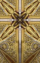 Kaleidoscope cross: Thai pavilion detail Royalty Free Stock Photo