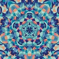 Kaleidoscope geometric colorful pattern. Abstract Royalty Free Stock Photo