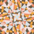 Kaleidoscope mosaic tile background vector pattern design. Royalty Free Stock Photo