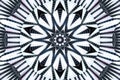 Kaleidoscope pattern abstract background. Architecture lines pattern. Architectural abstract fractal kaleidoscope background. Abst Royalty Free Stock Photo