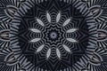 Kaleidoscope pattern abstract background. Round pattern. Architectural abstract fractal kaleidoscope background. Abstract turbine Royalty Free Stock Photo