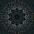 Kaleidoscope pattern abstract background. Round pattern. Architectural abstract fractal kaleidoscope background. Abstract turbine Royalty Free Stock Photo