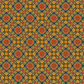 Rectangular and star-shaped polygons are spread out radially.Motif