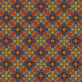 Rectangular and star-shaped polygons are spread out radially.Motif