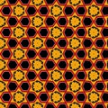 Kaleidoscope Pattern Motivated From Red, Yellow, And Black Traffic Signs