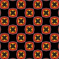 Kaleidoscope Pattern Motivated From Red, Yellow, And Black Traffic Signs