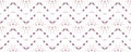 Kaleidoscope Seamless Design. Violet Decorative Pattern. Lilac Dots Floral Tile. Geometric Tie Dye Border. Ethnic Boho Rug.