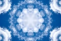 Kaleidoscope seamless geometric pattern. Modern abstract elements.