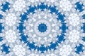 Kaleidoscope seamless geometric pattern. Modern abstract elements.