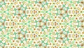 Kaleidoscope seamless pattern. Colored abstraction on white background.