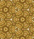 Kaleidoscope seamless pattern. Floral abstraction on white background.