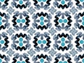 Kaleidoscope Shapes Abstract. Blue Artistic Blue Artistic Design. Indigo Symmetry Texture.