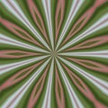 Starburst Kaleidoscope pattern in peach, green and white