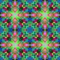 Kaleidoscopic design abstract ornament seamless texture, psyched