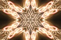 Kaleidoscopic Fire ornament Element. Mystic mandala. Esoteric concept