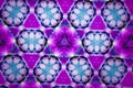 Kaleidoscopic Fractal Pattern in Colorful Shapes