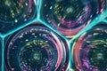 Kaleidoscopic Glass Light Patterns Abstract Macro Detail