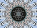 Kaleidoscopic illustration of bridge structures