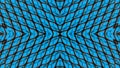 Kaleidoscopic illustration of a metal grid