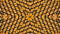 Kaleidoscopic illustration of a metal grid