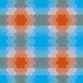 Kaleidoscopic low poly hexagon style vector mosaicbackground