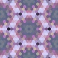 Kaleidoscopic low poly hexagon style vector mosaicbackground