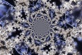 Kaleidoscopic Microphoto of Snow Crystals Royalty Free Stock Photo