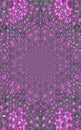 Floral Kaleidoscopic mosaic violet purple texture or background